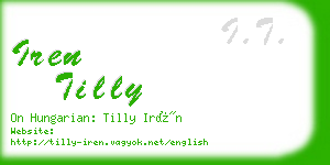 iren tilly business card